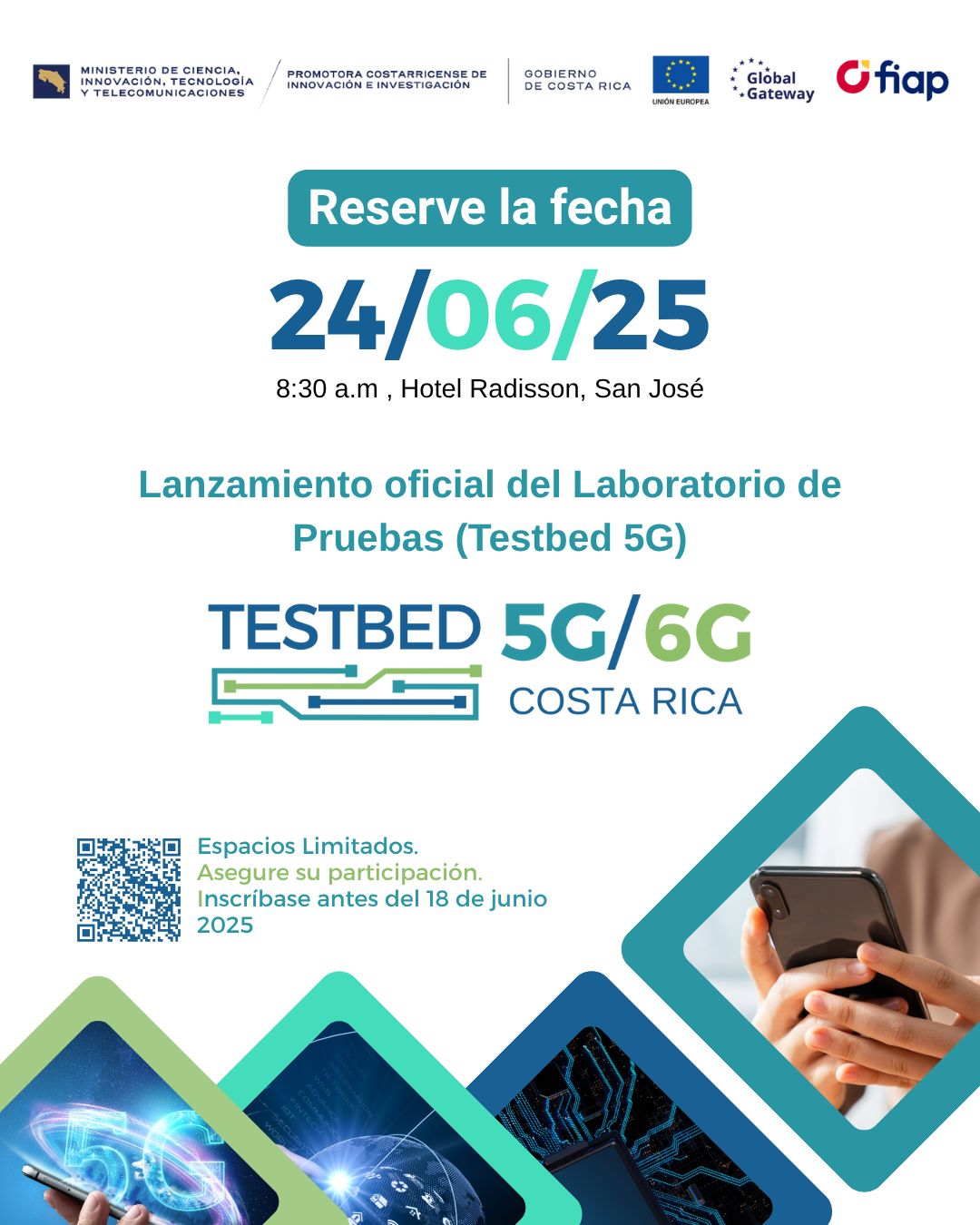 哥斯达黎加的测试平台 5G/6G 由 Qartia 在 LinkedIn 上发布
